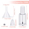 Irenare 20 Pcs 20ml Refillable Empty Nail Polish Bottles Plastic