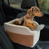 Center Console Dog Car Seat - Safety Straps & Leash