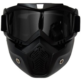 Grandios MO-BIMASK-BK Airsoft Face Guard Snowboarding Goggles, Hard Bike Mask, Snowboarding, Windproof, Full Face