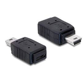 DeLock USB Adapter - Mini-B Male (M) / Micro-B Female (w)