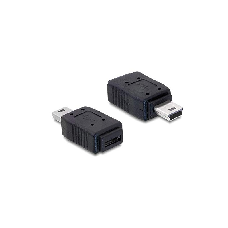 DeLock USB Adapter - Mini-B Male (M) / Micro-B Female