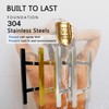 NovaNectar Square Ladder Pull Back-to-Back Handle, 304 Stainless Steel Bathroom