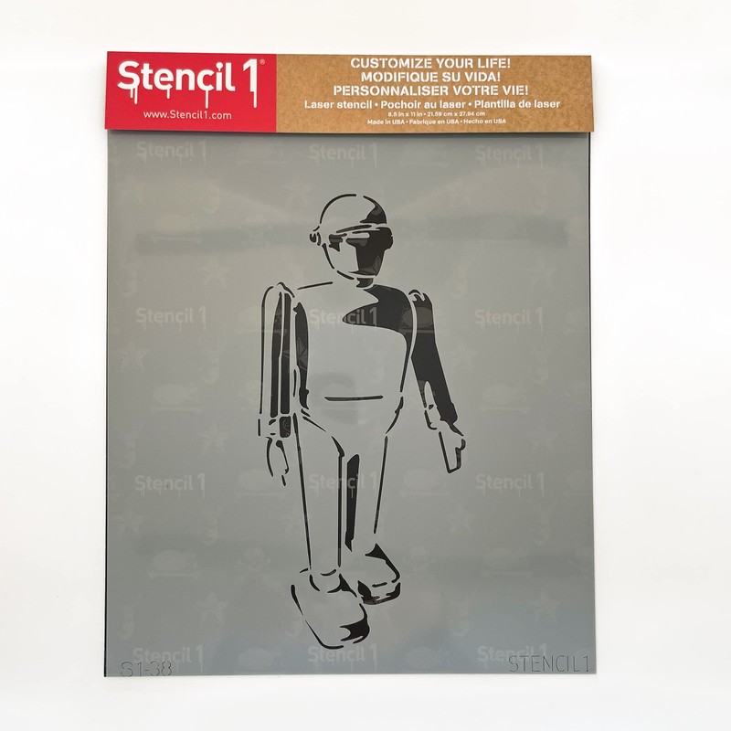 Stencil1 8.5-inch X 11-inch Stencil Robot