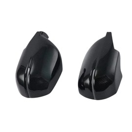 KACEPAR 1 par de cubiertas de espejo retrovisor ABS, cubiertas de espejo retrovisor izquierdo derecho, 2017-2021 compatible con Honda CRV CR-V - fibra de carbono
