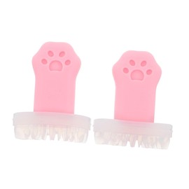 Outanaya 1 Pair Lower Eyelash Stamp Tool Reusable Cat Paw Applicator for Natural Curl Easy to Use for Makeup Beginners for DIY and Lash Extensions Multiple Colors