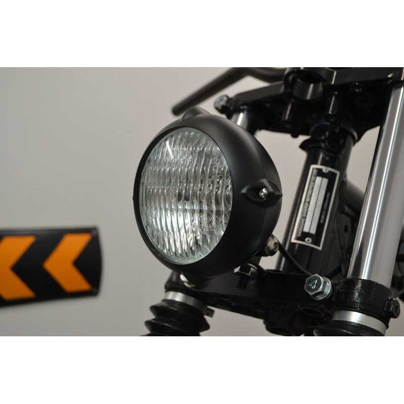 5.5" 12V / 35W Matte Black Bottom Mount E-marked Motorcycle