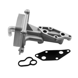 GLOCRORET Engine Oil Cooler Housing with Gasket Compatible with 2007-2013 Nissan Altima, 2008-2013 Rogue, 2007-2011 Sentra L4 2.5L, Replaces 918-402 21300-JA06A 21304-JA00A
