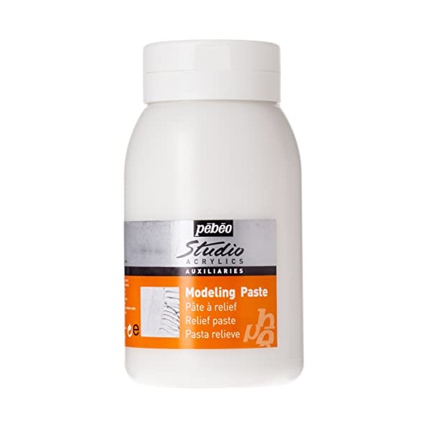 PEBEO Studio Acrylics Auxiliaries, Modeling Paste, 1 L, Transparent (524160)