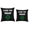 Laser Tag Squad Player Game Crosshair Lasertag Team Throw Pillow