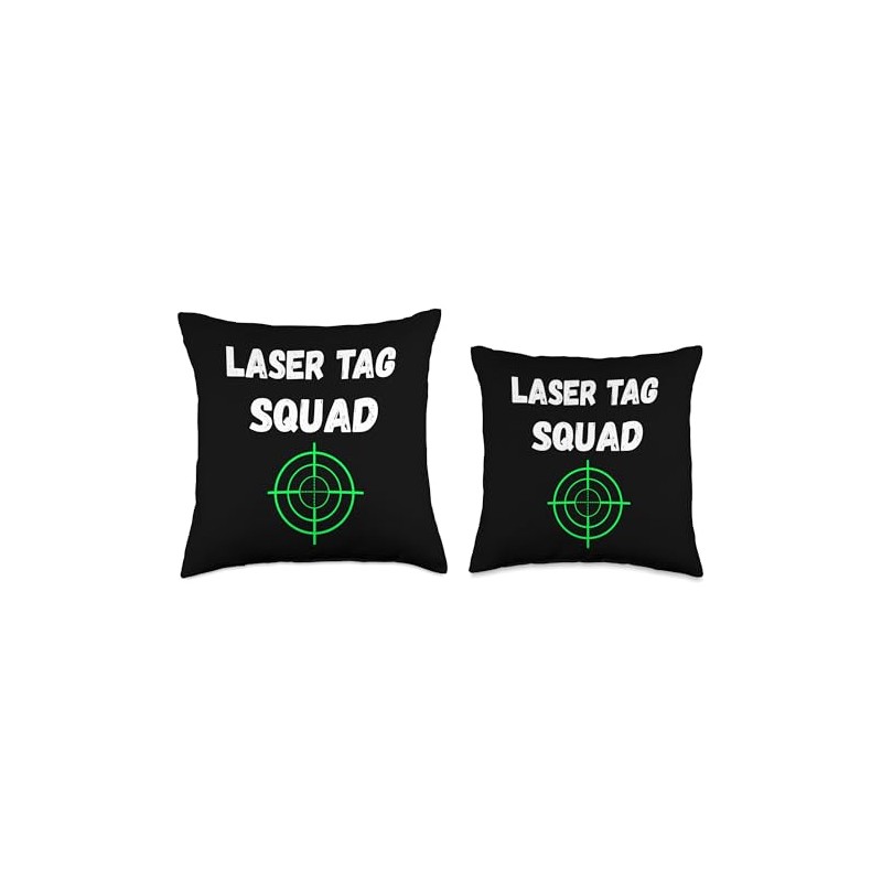 Laser Tag Squad Player Game Crosshair Lasertag Team Throw Pillow