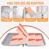 Boolico Trading Card Album, Portable Cards Scrapbook with Zip, 10