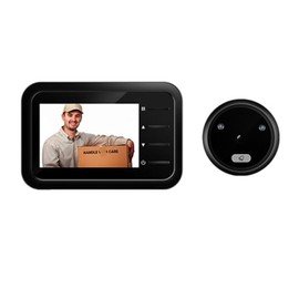 Timbre Visor de Puerta de 2.4 Pulgadas, Visor de Mirilla, cámara Digital LCD de 120°, Timbre de Puerta de Ojo de Gatito, Visión Nocturna Monitor de Ex