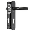 Bwintech 1 Set Black UPVC Door Handle Set, 92mm Backset,122mm
