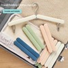4 Pack Travel Hangers,Foldable Hangers,with Hidden Clips,Lightweight and Portable,Space Saving,Suitable