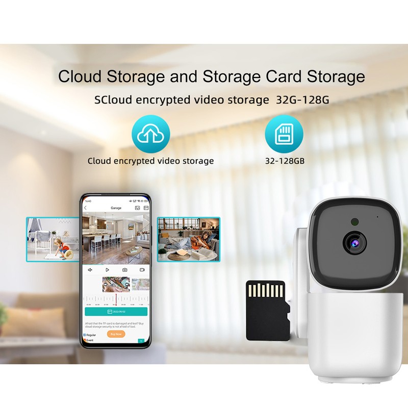 WiFi Security Camera 1080p Night Vision Auto Tracking 2 Way