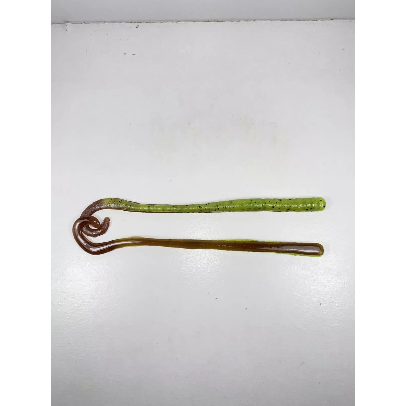 Dead Set Bassin Worms 10 Hand Poured 5.5” Finesse Hook