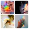Adwikoso Crystal Optical Glass Triangular Photography Prism Teaching Prism Rainbow