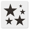 MAGJUCHE Stars Stencil 6 Inches, Reusable Big Small Star Stencil