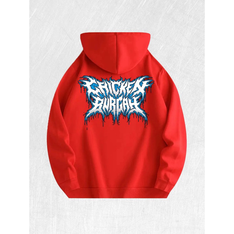 Screaming Drip Graphic Hoodie 100% Cotton US Warehouse 7 ColorsColor: