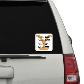 More Shiz Cursive Live, Love, Fight, Think Yellowstone National Park Vinyl Decal Sticker - Car Truck Van SUV Window Wall Cup Laptop - One 5 Inch Decal - MKS2240