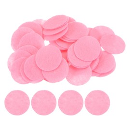 HARFINGTON 200pcs Round Felt Circles, 25mm 1" Pre Cut Felt Craft Pads Non-Woven Mini Felt Fabric Circles for DIY Sewing Handcraft Cut Projects Craft Finishing, Pink