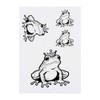 Azeeda 4 x 'Märchenprinz Frosch' Temporäre Tattoos - Wasserfest, Hautfreundlich