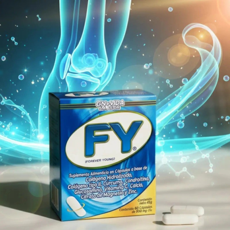 3 Piezas - Suplemento Forever Young Colgeno Crcuma Calcio Sin