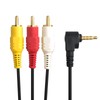 Fuji Parts FVC-129C AV Cable, Pin Plug, RCA x 3