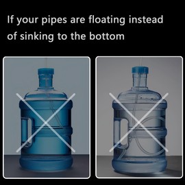 Food Grade Silicone Water Pump Hose and Weight Block Set for 5 Gallon Water Bottle Pump,Rubber Pipe Hose Tube Replacement for Charging Automatic Drinking Water Pump and Desk Water Dispenser (Ft 5)