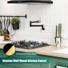Heyalan Pot Filler 19 Inch Wall Mount Folding Stretchable Kitchen