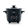RISE BY DASH Black 2 Cups Rice Cooker