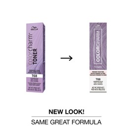 COLORCHARM Permanent Cream Toner | Neutralize Brass | Free of Animal-Derived Ingredients, Parabens & Gluten Free | T68 Lavender Silk | 2 oz