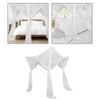 DimyFew Luxe Canopy Bed Drapes for Chic Bedroom, White, as