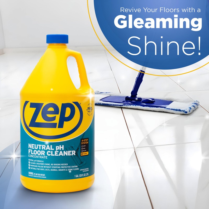 Zep Neutral pH Floor Cleaner. 1 Gallon (Case of 4)