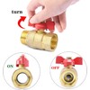 drado Ball Valve Brass 3/4 Inch with Wing Handle, Ball