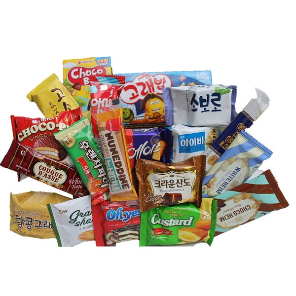 KOREAN PREMIUM SNACK BOX_Assorted Package Popular Deluxe Korean Brand Snacks and More! Perfect for GIFT | College Care Package | Gift Care Package (19 packs)