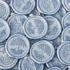 JAGERGREEN Wax Seal Stickers with Various Seals Patterns, Blue Adhesive