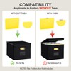 Hleelomi Collapsible File Box with Lid & Plastic Slide -