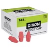 Dixon Pencil Top Cap Erasers, Pink, 144-Count (34500)