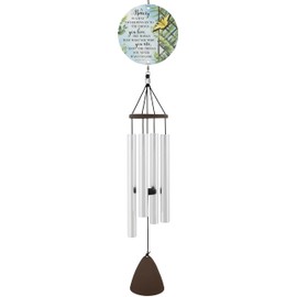 Carson 27" 'Memory' Wind Chime- Large Windchime- Butterfly Windchimes- Butterfly Decor- Ferns- Outdoor Decor- Springtime Decor- Garden Patio Porch Decor- Memory Garden- Butterfly Garden Decor
