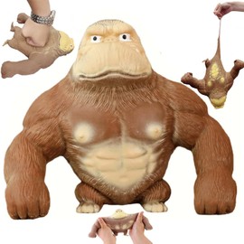 Norhogo Stretchy Gorilla Toy, Squishy Monkey, Gorilla Stress Relief Sensory Toys for Relieving Anxiety, Stretchy Orangutan Toys for Party Favors Birthday Gift, Decompress Gorilla Toy for Kids/Adults