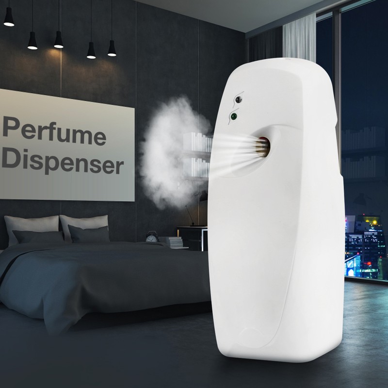 Automatic White Aerosol Dispenser Air Freshener Fragrance Sprayer for Bathroom