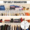 Evelots Tall Wire Shelf Dividers -8 Pack- Closet Storage &