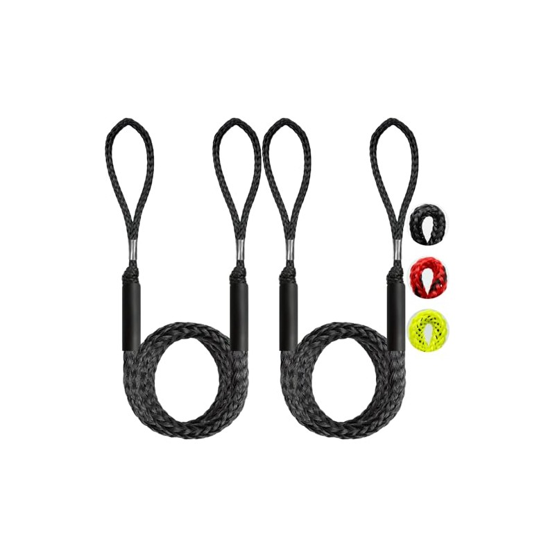 Boat Accessories 2PCS 5 Feet Premium Bungee Boat Lines 30cm