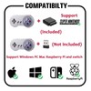 KIWITATA 2 Pack 2.4GHz Wireless Controller for Original SNES Console,
