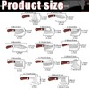 Minatee 13 Pieces Mini Knifes Damascus Pocket Set Tiny Chef