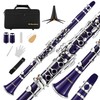 MoResolune Bb Clarinet, Nickel-Plated B Flat Clarinet for Student Beginner