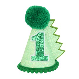 HODIHIWI Dinosaur 1st Birthday Hat Green Dino Theme First Party Decoartion Favors For Boy