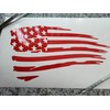 Distressed American Flag Vinyl Decal Sticker