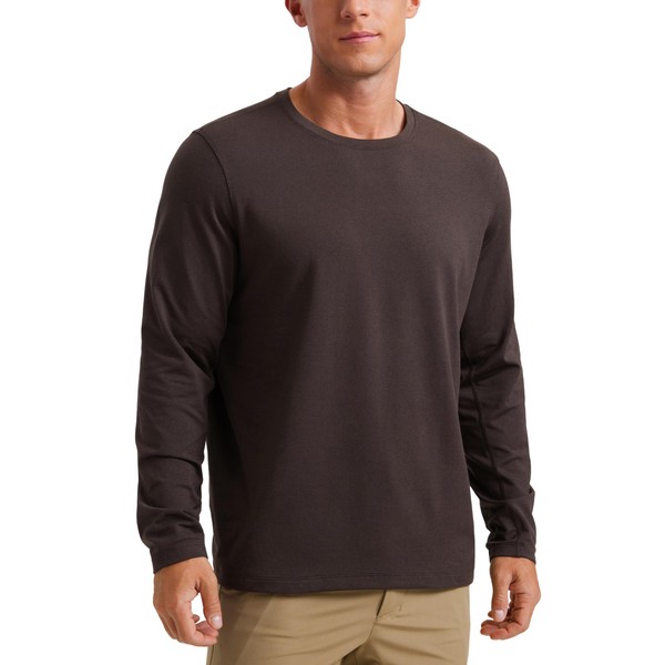 CRZ YOGA Cloud Jersey Mens Long Sleeve Shirts Breathable Casual